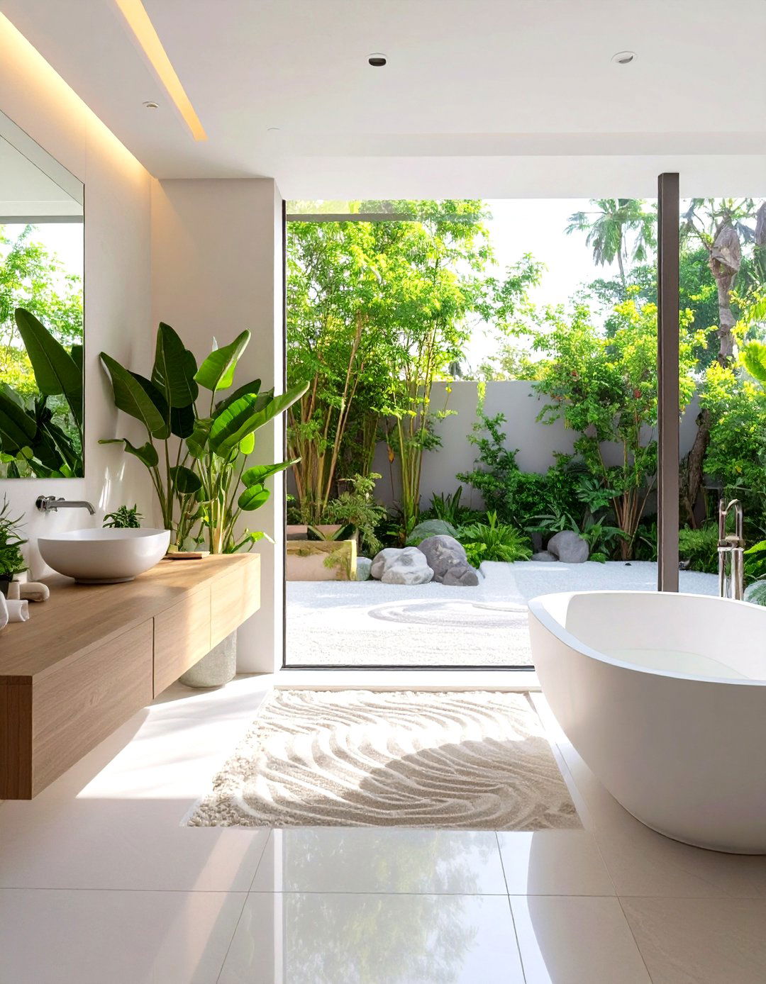 The Zen Garden Master Bathroom View - 30 luxury master bathroom ideas