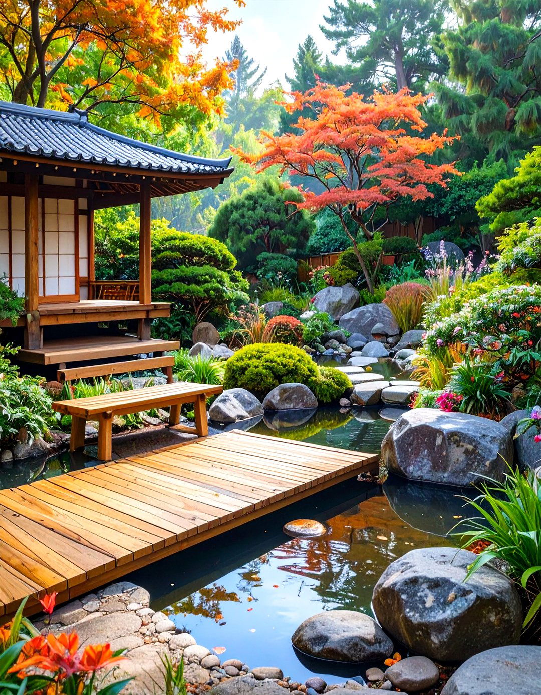 The Zen Garden Meditation Deck - 30 deck design tool ideas