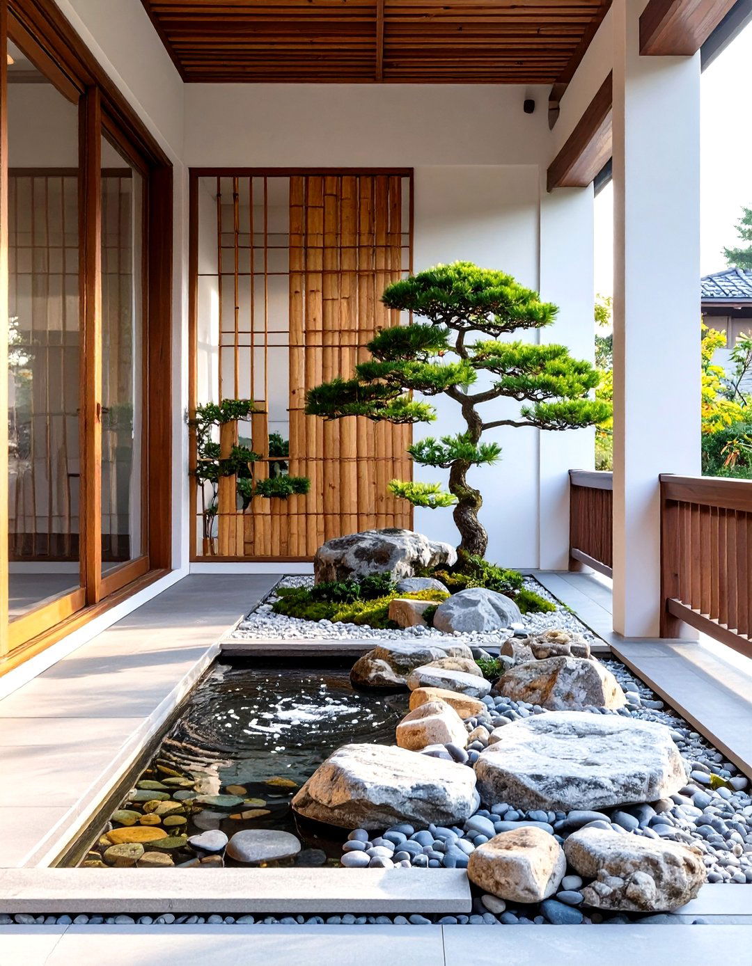The Zen Garden Porch - 30 house front porch ideas