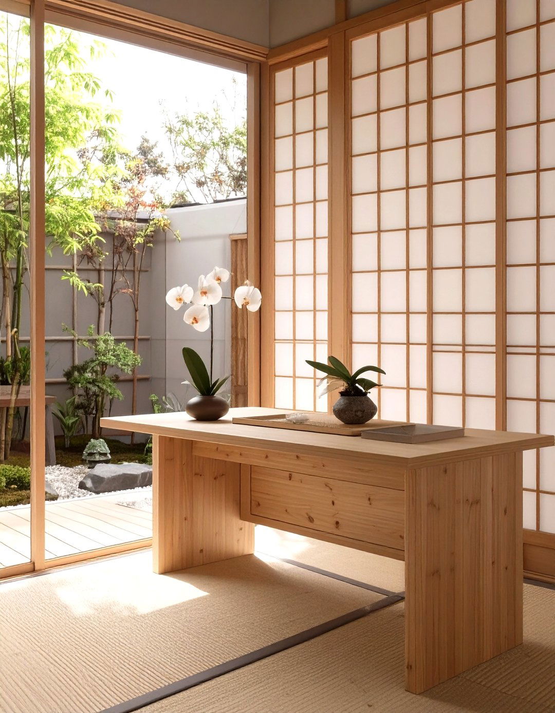 The Zen Garden Sanctuary Office - 30 office set up ideas
