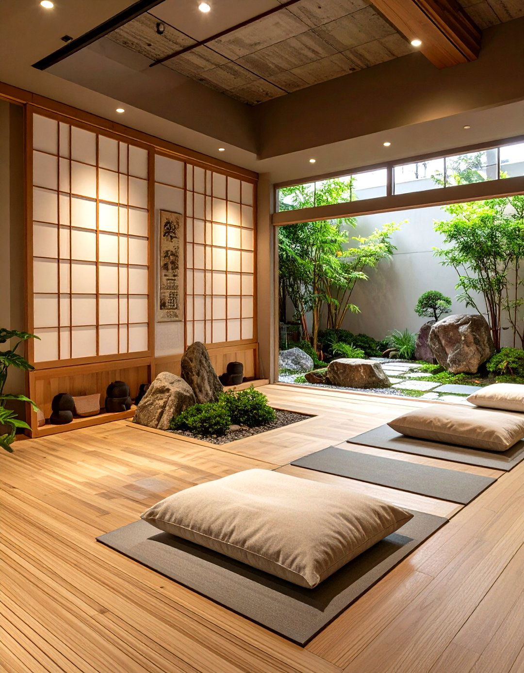 The Zen Garden Yoga Studio - 30 basement gym ideas