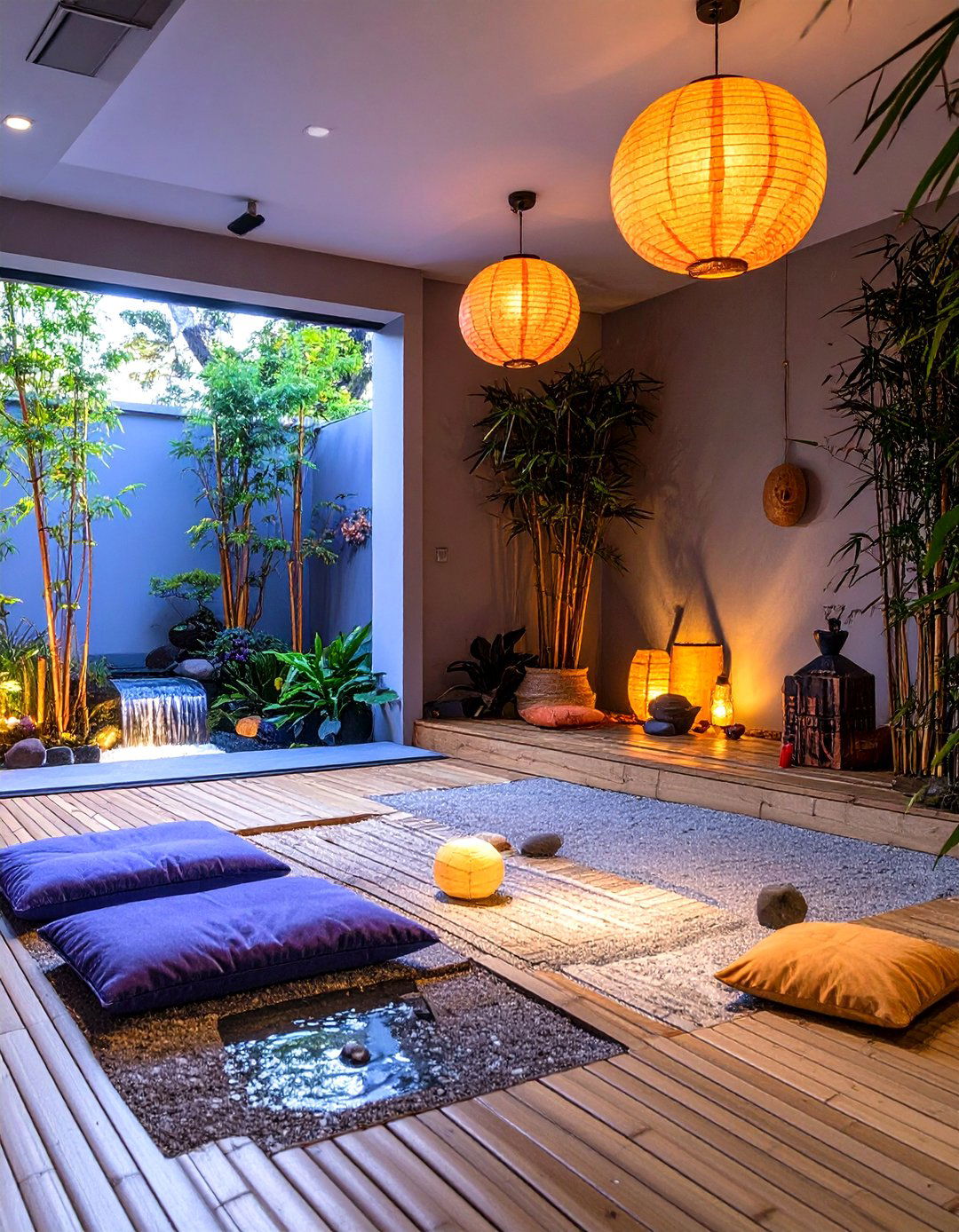The Zen Garden and Meditation Space Garage - 30 garage setup ideas