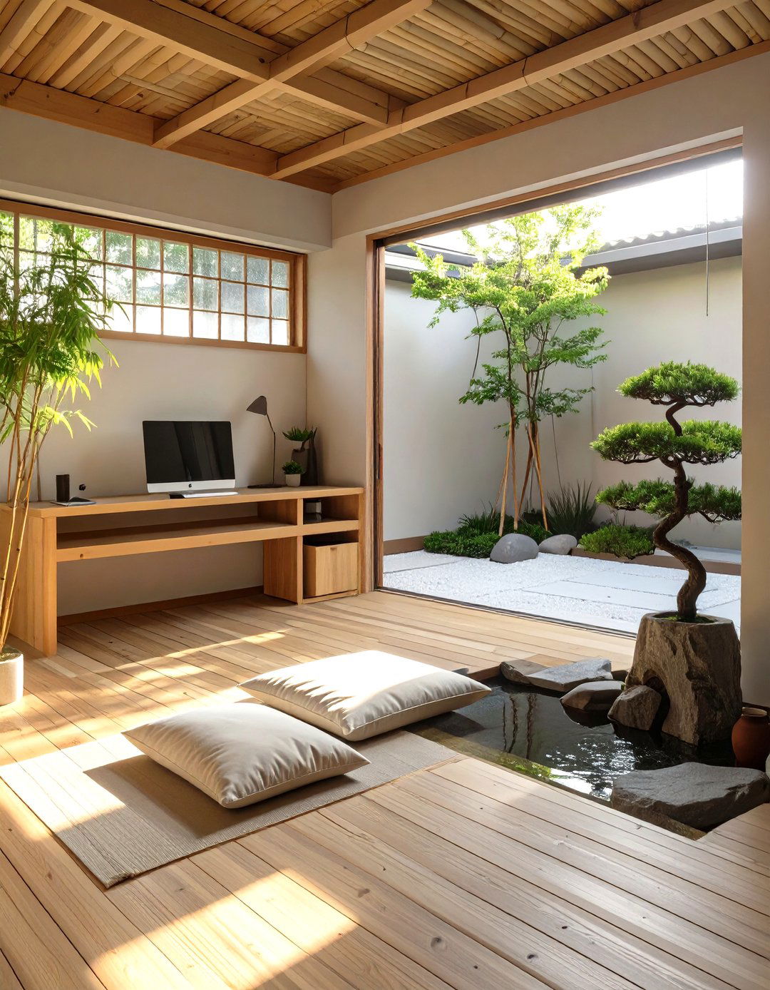 The Zen Inspired Garage Office Retreat - 30 garage office ideas