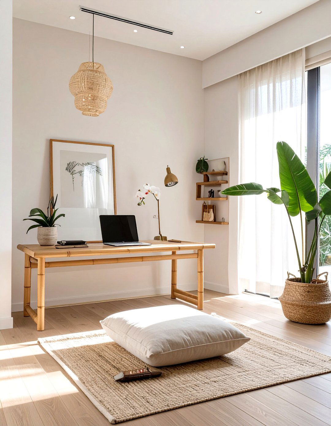 The Zen Inspired Minimalist Home Office - 30 home office interior design ideas