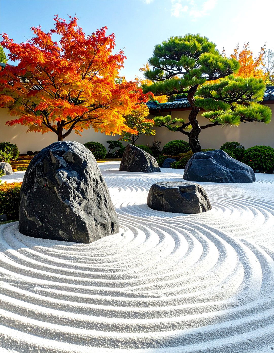 The Zen Inspired Rock and Sand Garden - 30 landscape design cost ideas