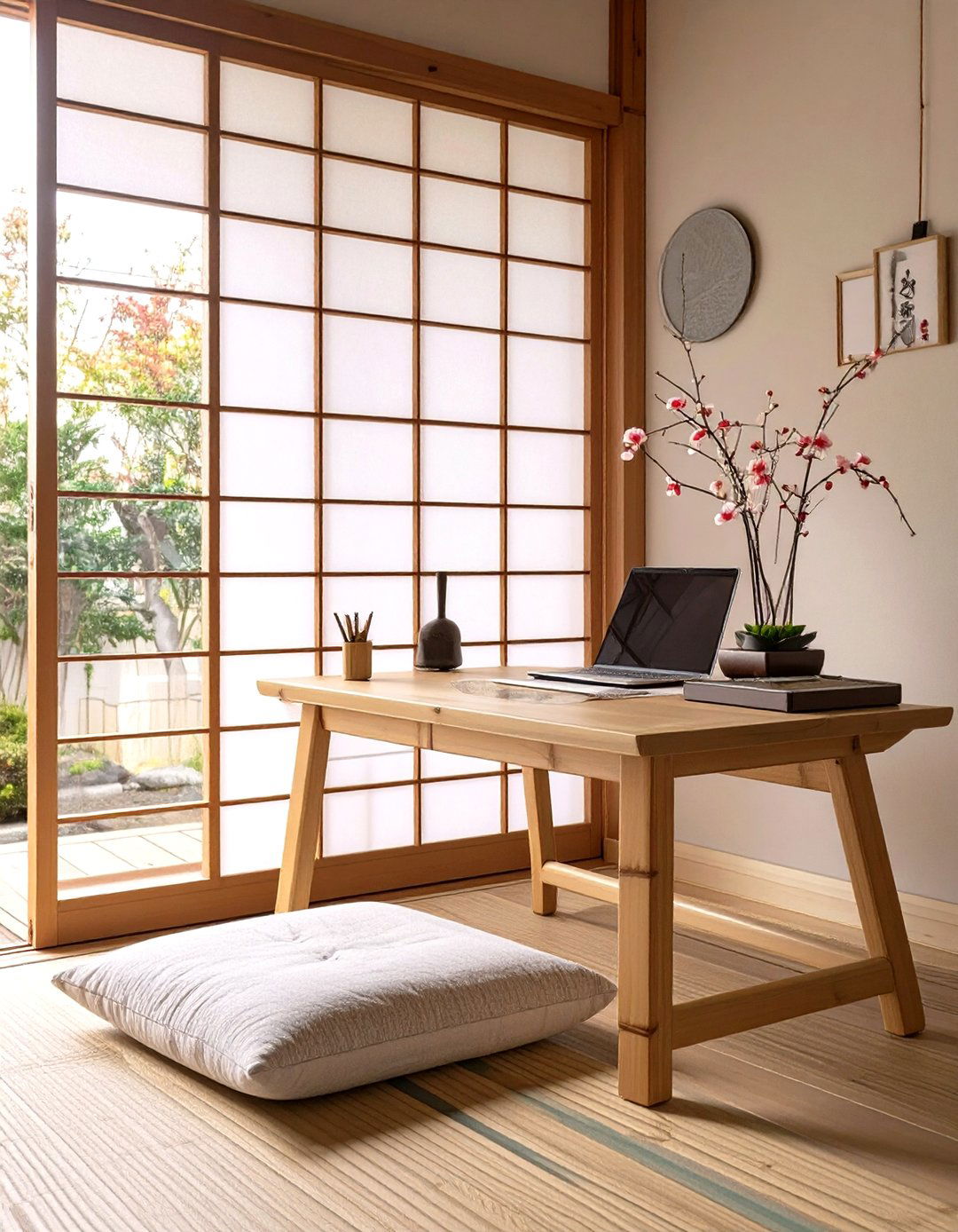 The Zen Japanese Inspired Home Office - 30 home office inspo ideas