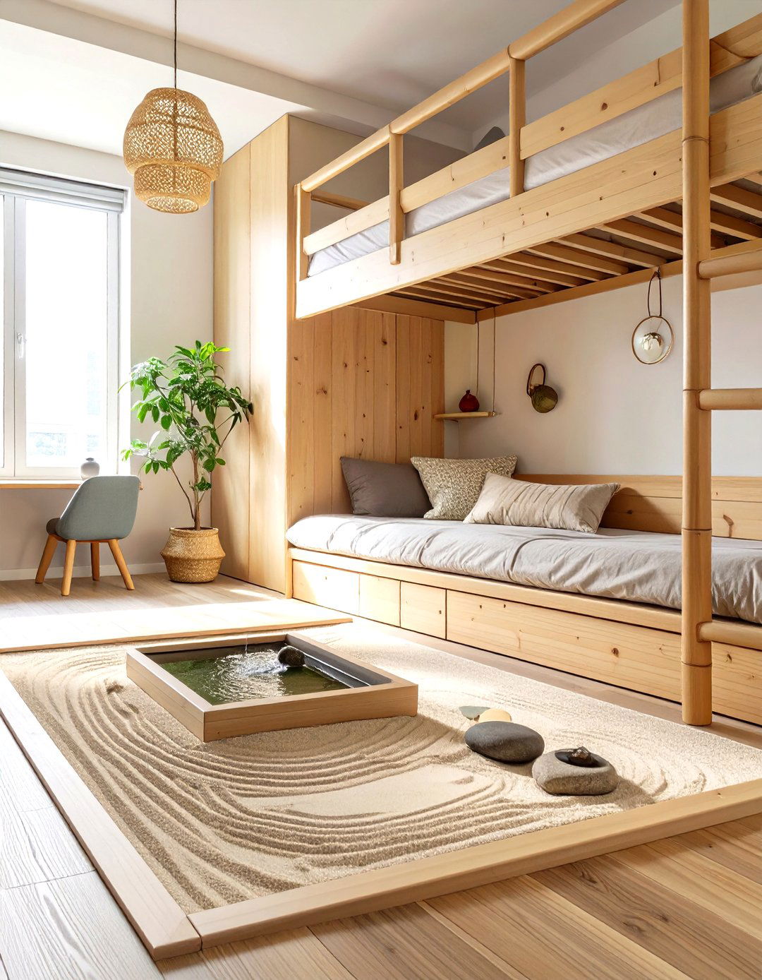 The Zen Sanctuary Dorm Room - 30 dorm room ideas for girls