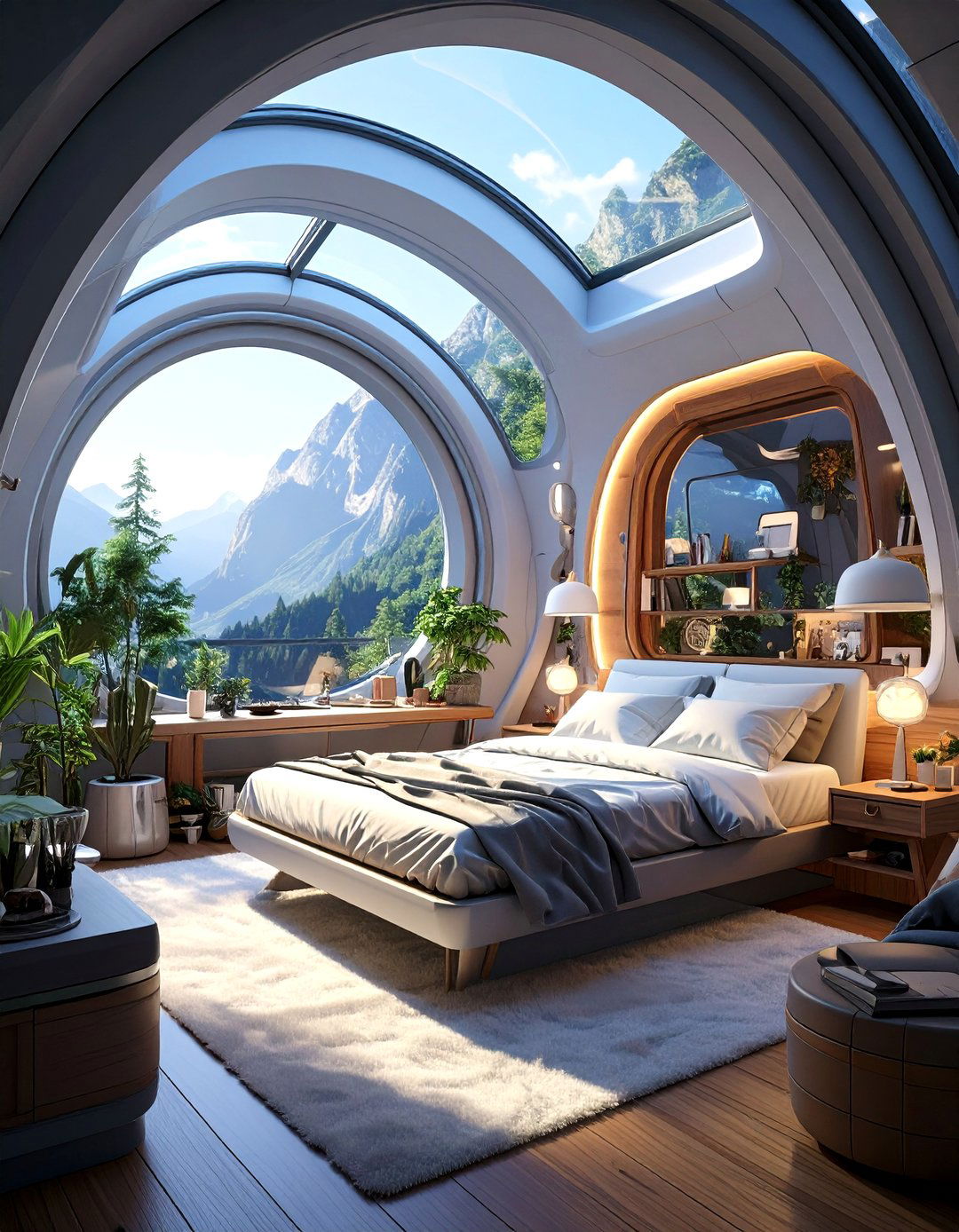 The Zero Gravity AI Sleep Chamber - 30 ai tiny home interior ideas