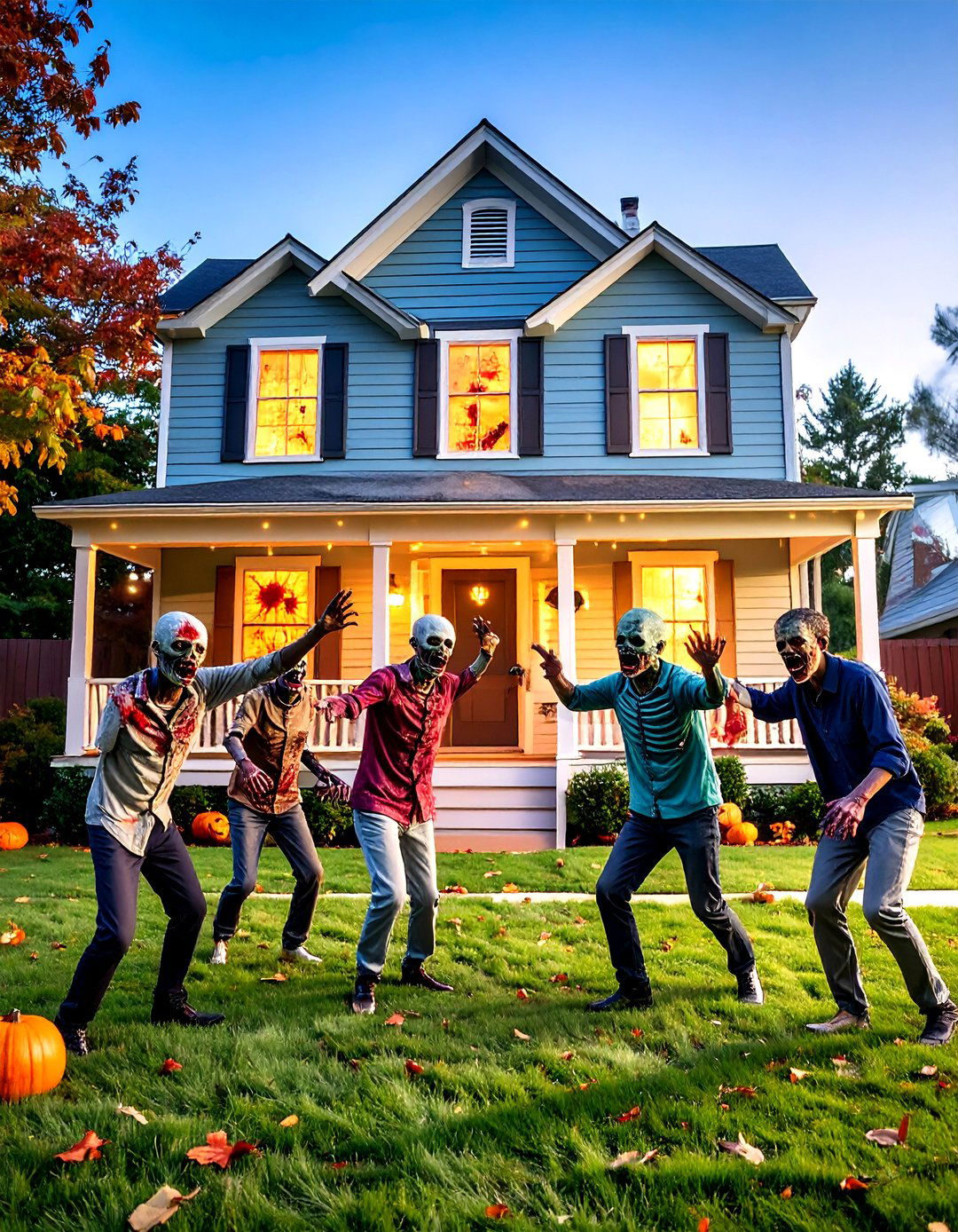 The Zombie Apocalypse Outbreak - 30 halloween outdoor decor ideas