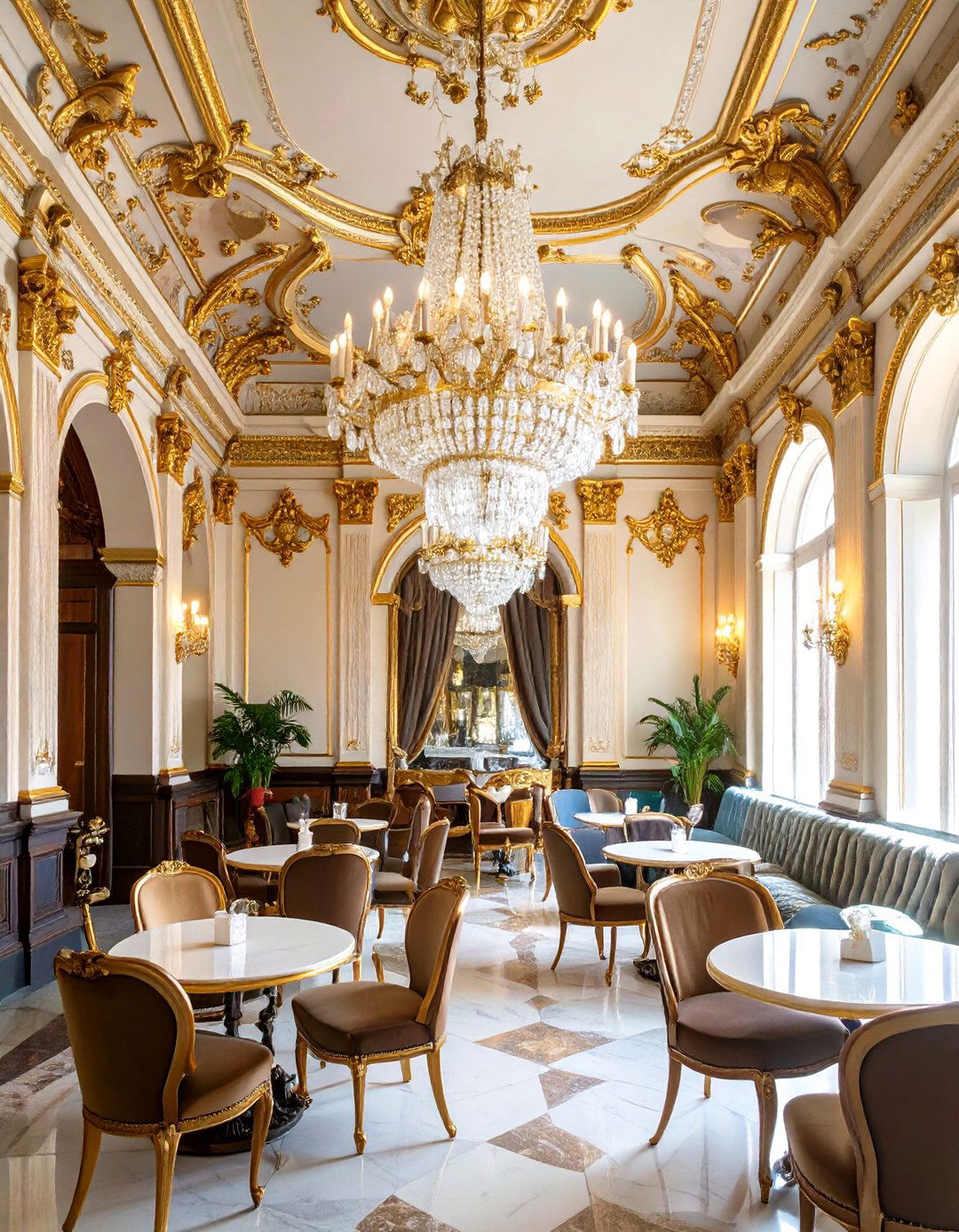 Theatrical Baroque Cafe - 30 cafe interior design ideas