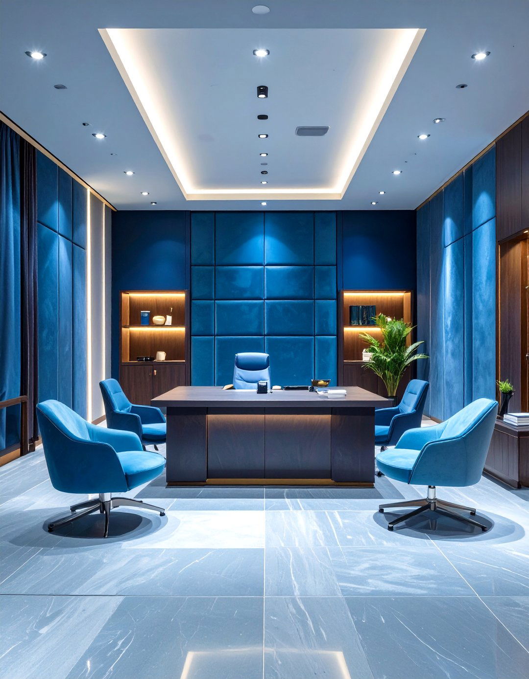 Theatrical and Dramatic Office Interior - 30 commercial office interior design ideas