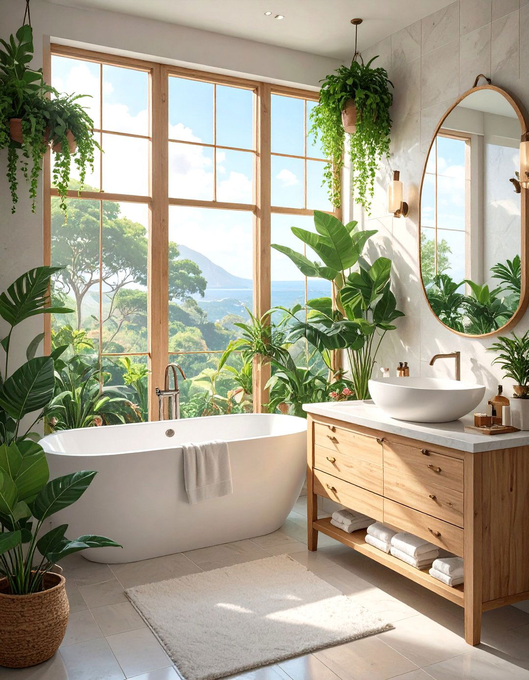 Thehometrotters com Biophilic Inspired Bathroom Sanctuary - 30 thehometrotters .com home decor ideas