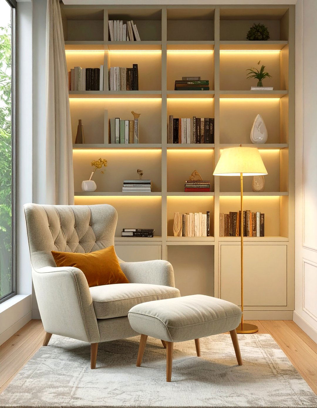 Thehometrotters com Cozy Reading Nook with Built In Shelving - 30 thehometrotters .com home decor ideas