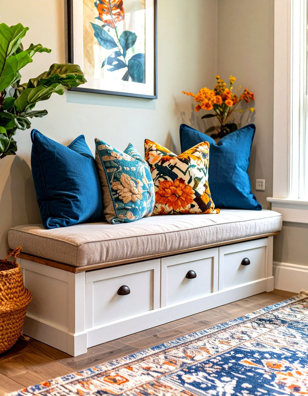 Thehometrotters com Entryway Bench with Storage - 30 thehometrotters .com home decor ideas