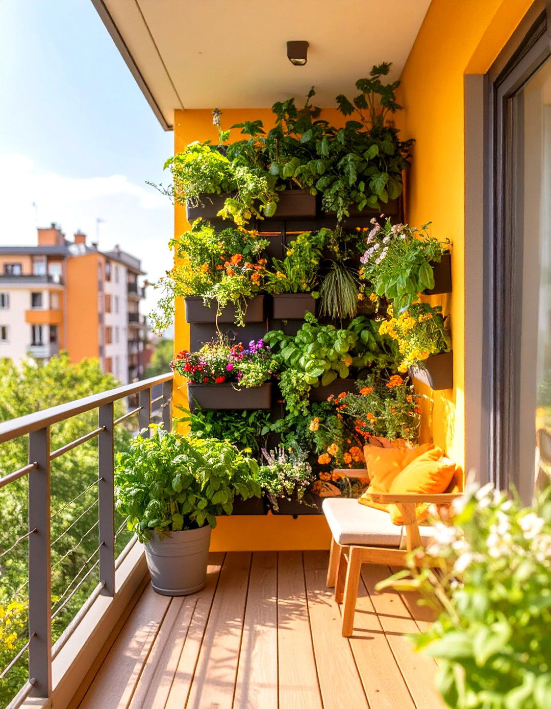 Thehometrotters com Small Balcony Vertical Garden - 30 thehometrotters .com home decor ideas