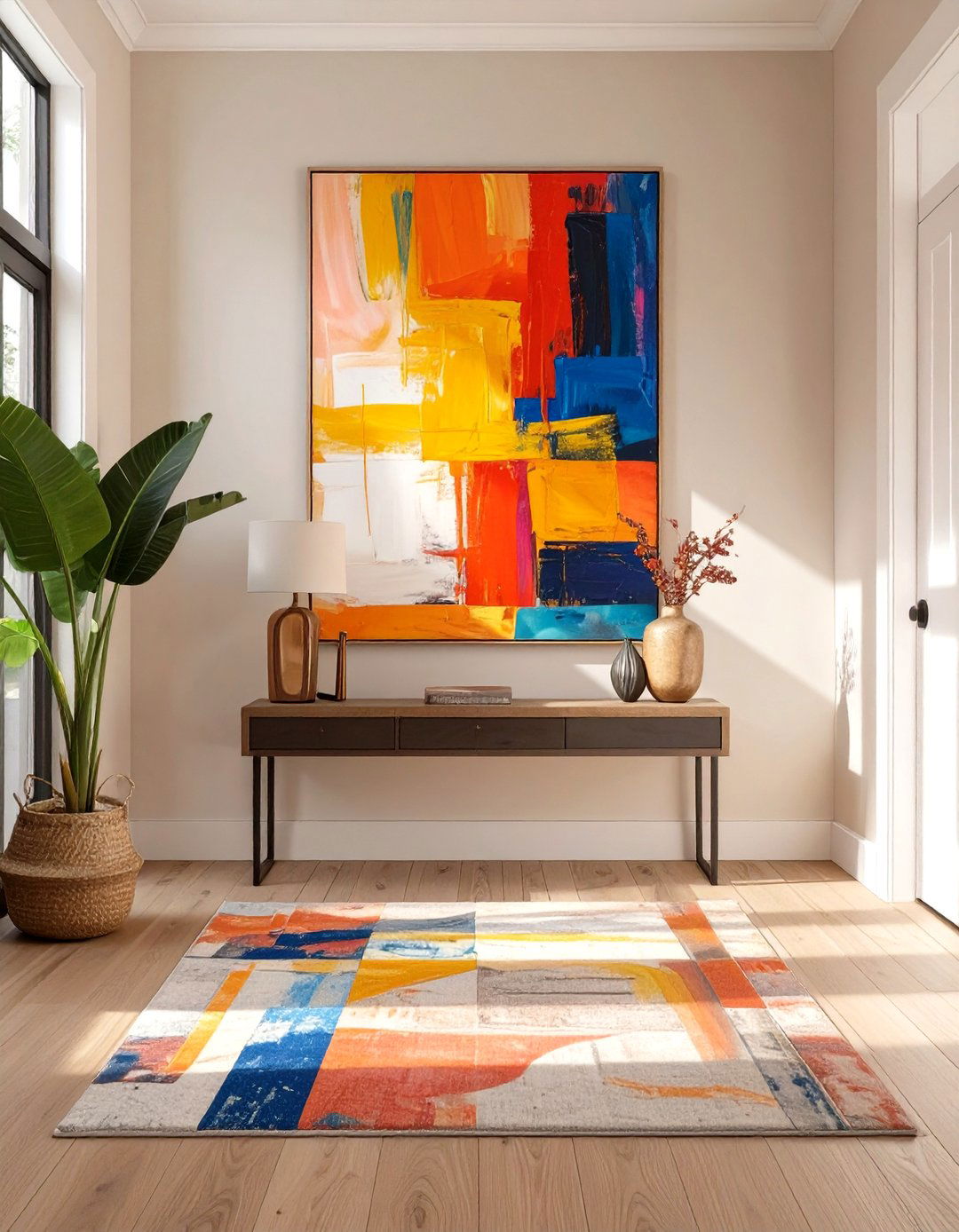 Thehometrotters com Statement Art in the Entryway - 30 thehometrotters .com home decor ideas