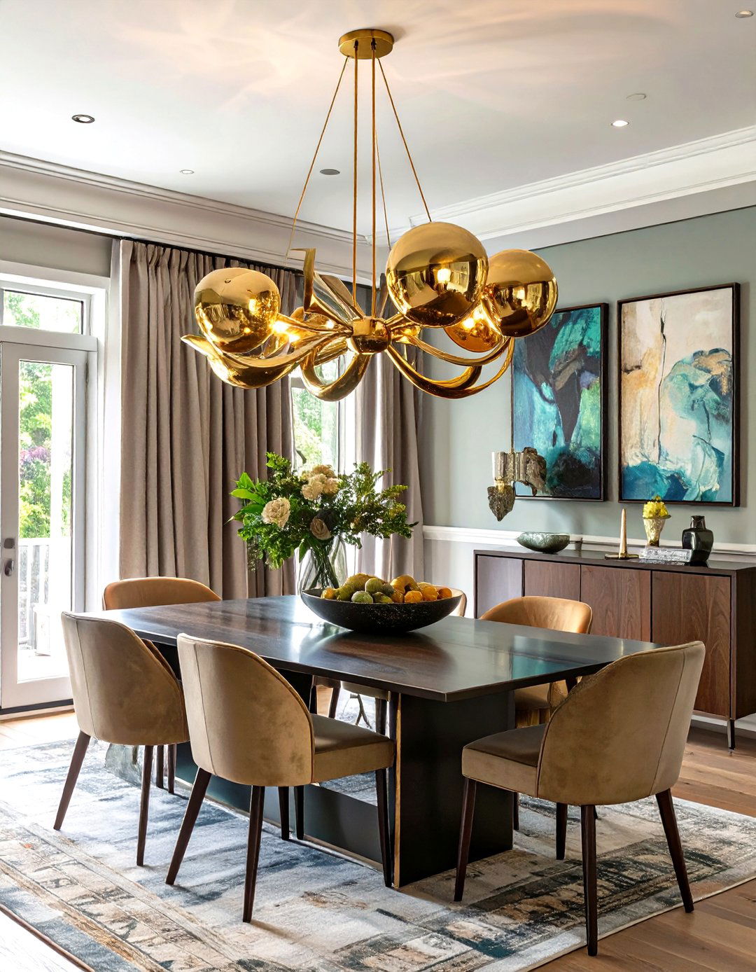 Thehometrotters com Statement Lighting in the Dining Room - 30 thehometrotters .com home decor ideas