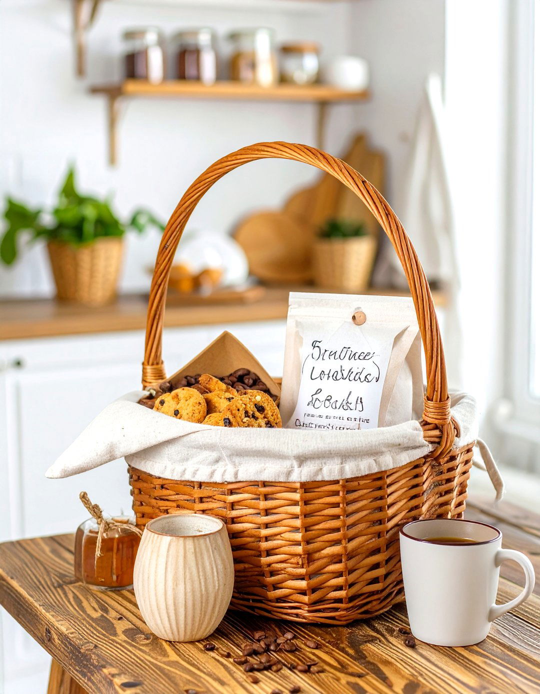 Themed Coffee Lovers Basket - 30 baby shower game prize ideas
