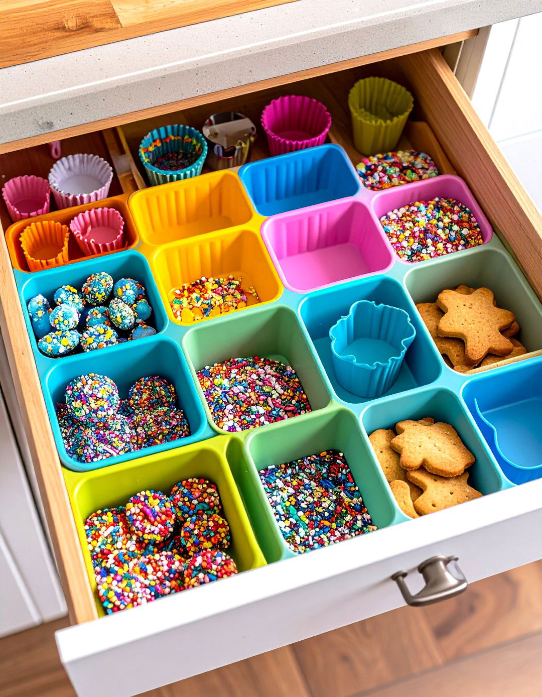 Themed Drawer Kits - 30 kitchen drawer organizer ideas