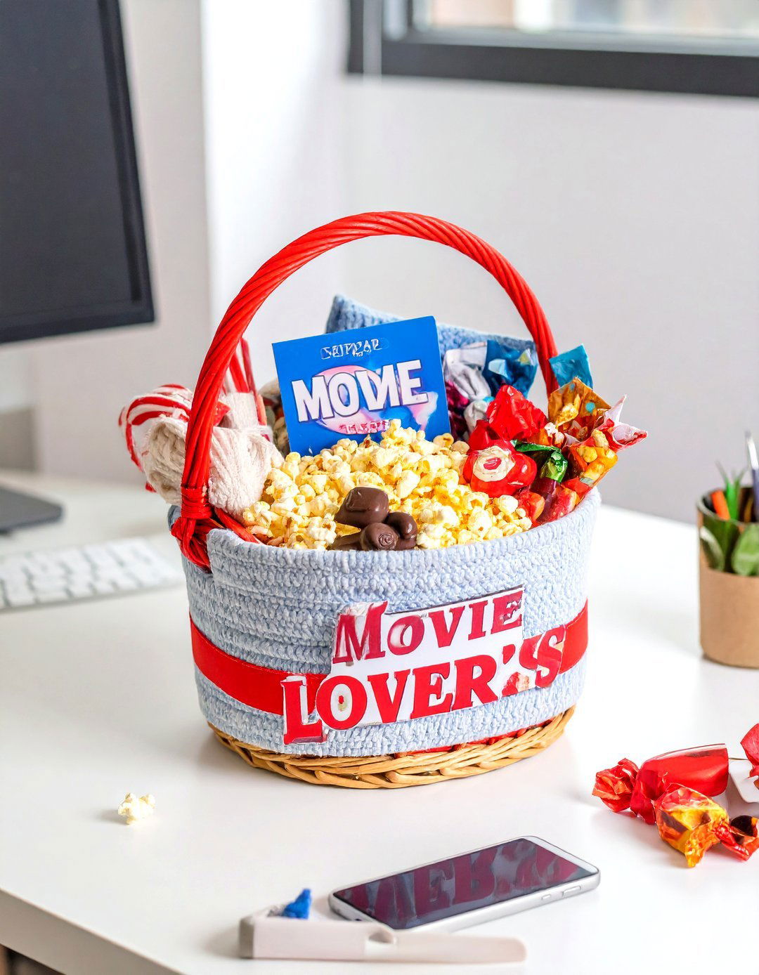 Themed Gift Basket - 30 office birthday ideas