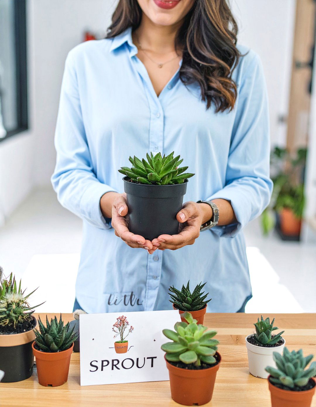 Themed Little Sprout Plant Gifting - 30 work baby shower ideas