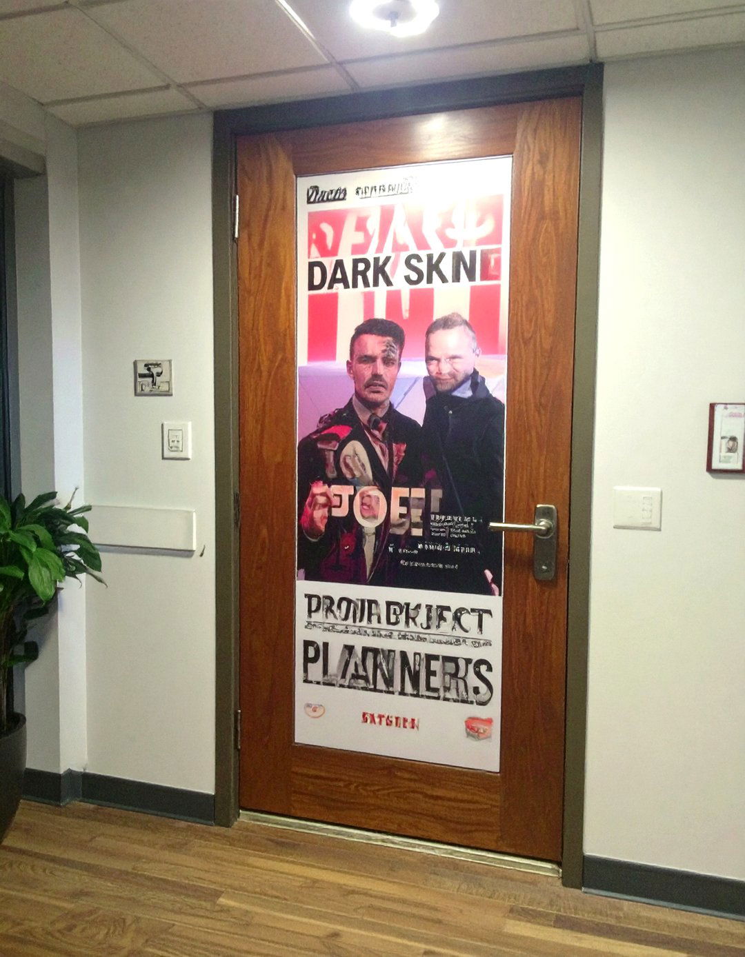 Themed Movie Poster Door - 30 office door decoration ideas