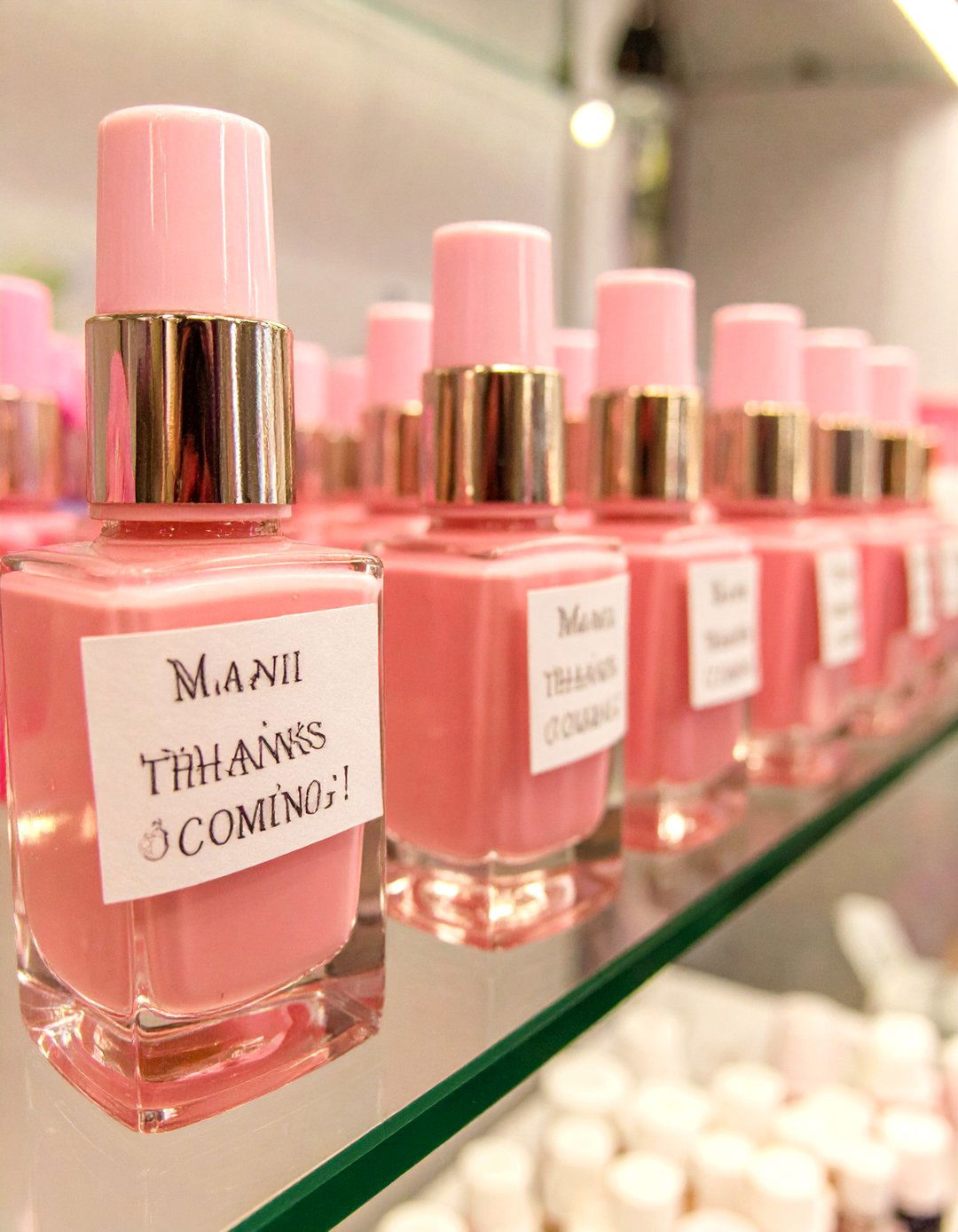 Themed Nail Polish Bottles - 30 inexpensive baby shower favors ideas