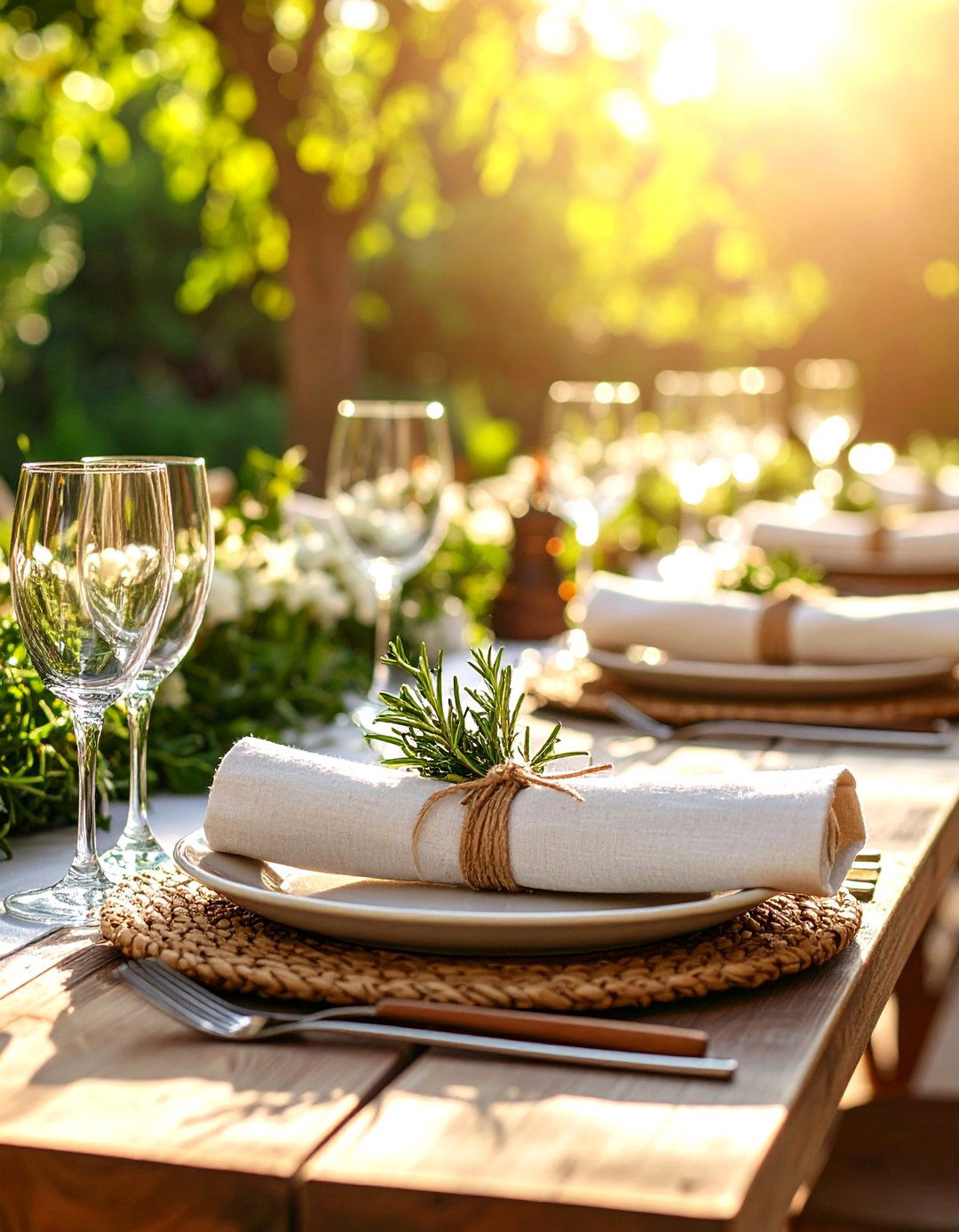 Themed Napkin Rings - 30 outdoor table decor ideas