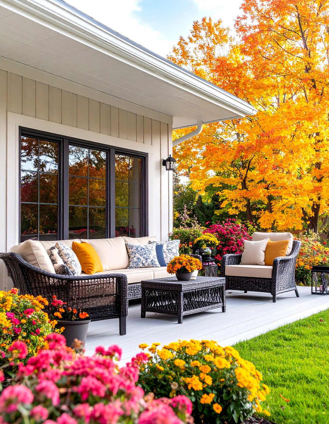 Three Season Porch Enclosure with Vinyl Windows - 30 porch enclosure ideas