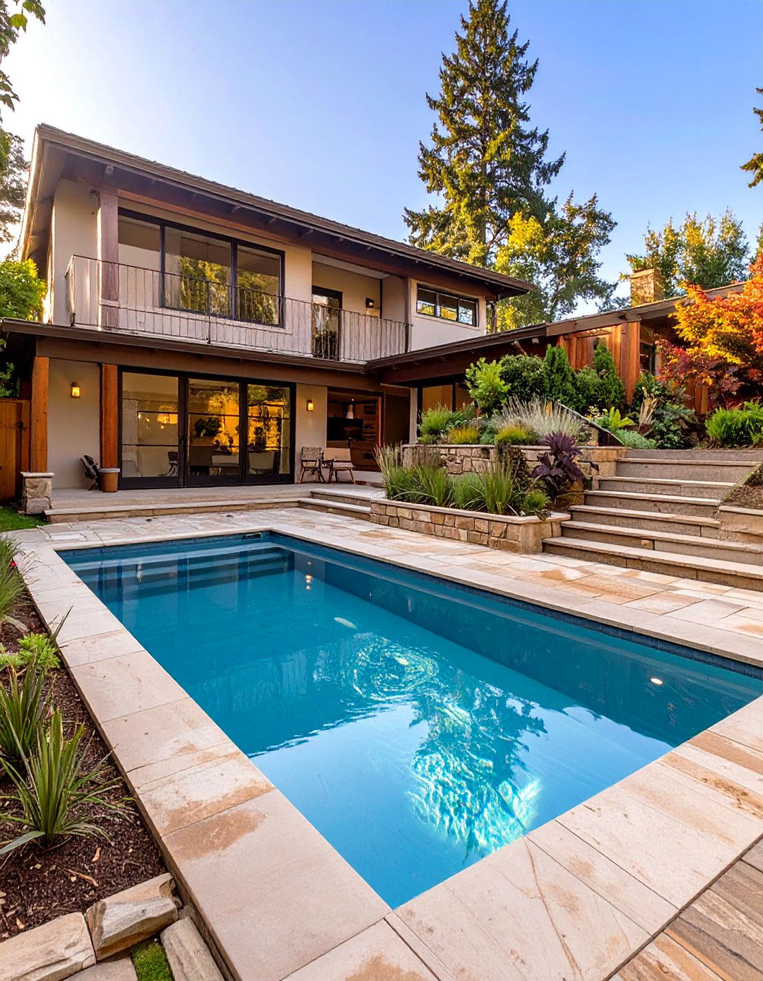 Tiered Backyard Pool - 30 small backyard pool designs