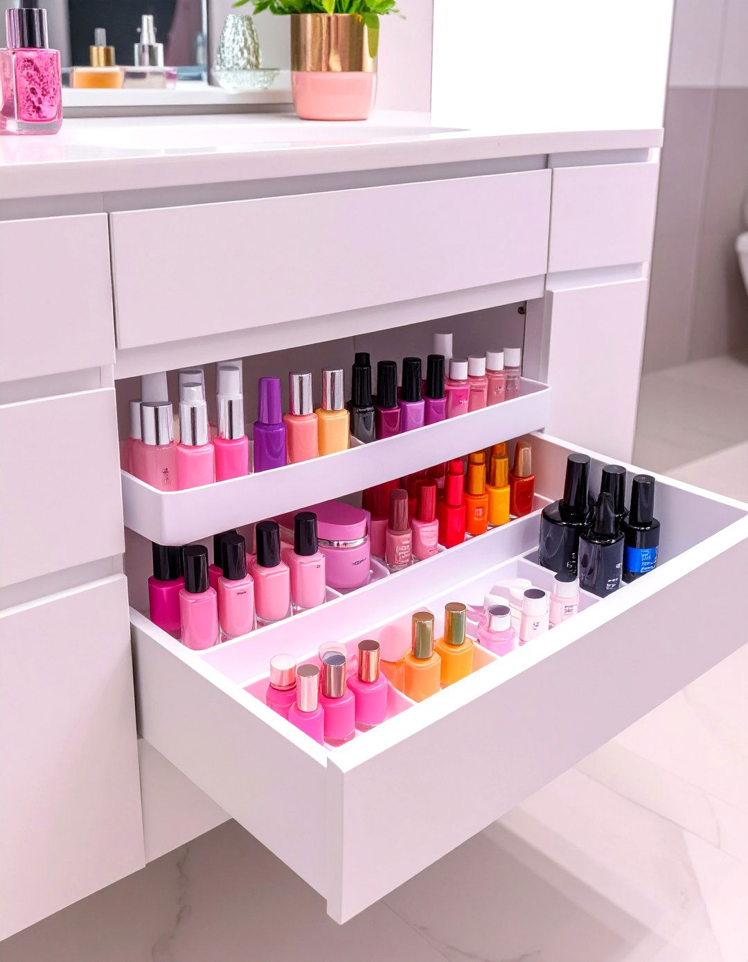 Tiered Drawer Inserts for Deep Drawers - 30 bathroom drawer organization ideas