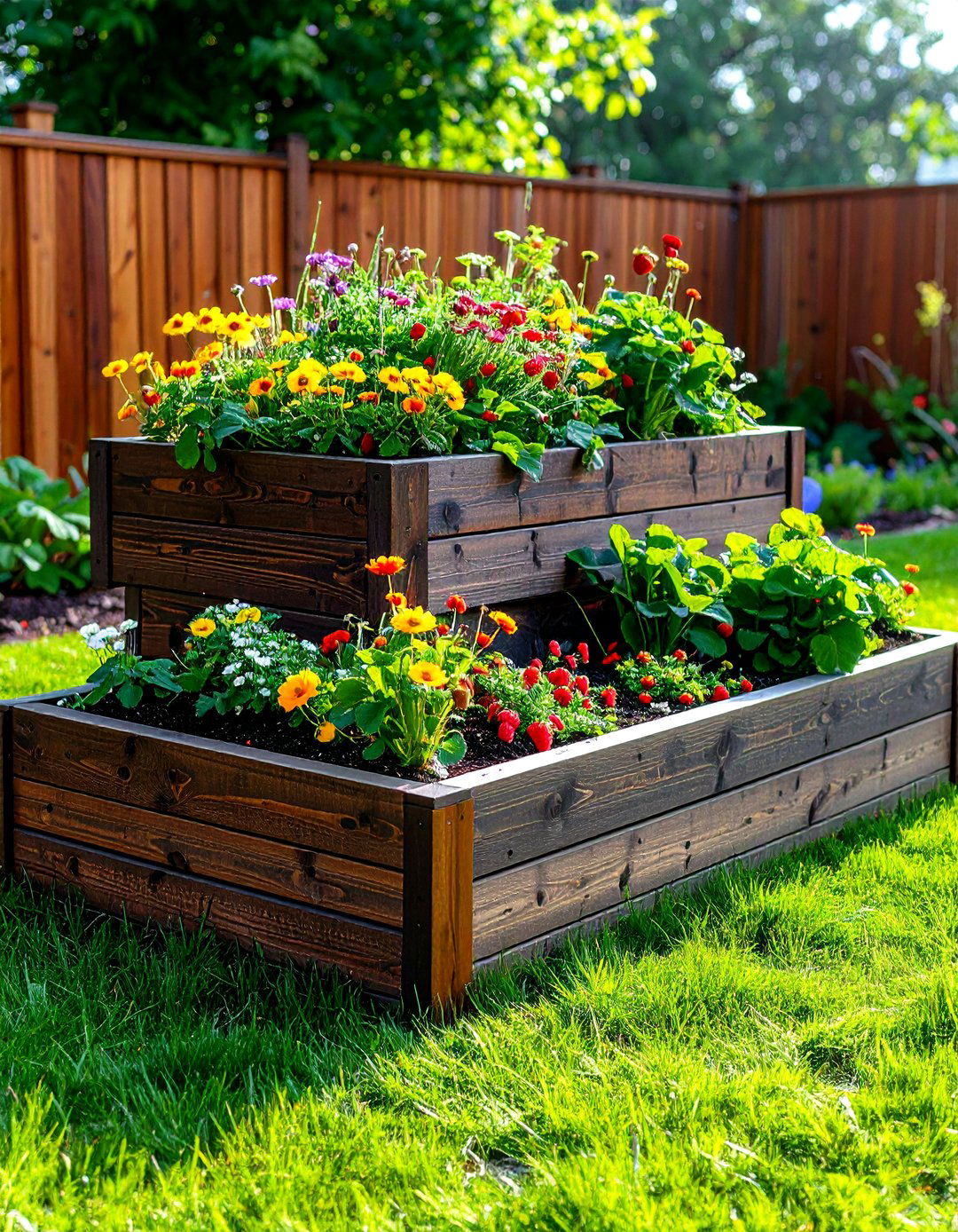 Tiered Raised Garden Bed - 30 raised garden beds ideas