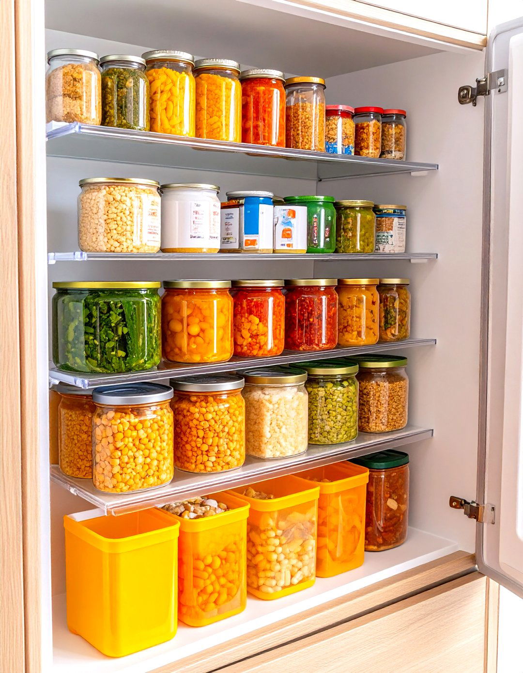 Tiered Shelf Organizer Pantry - 30 pantry ideas for small kitchen