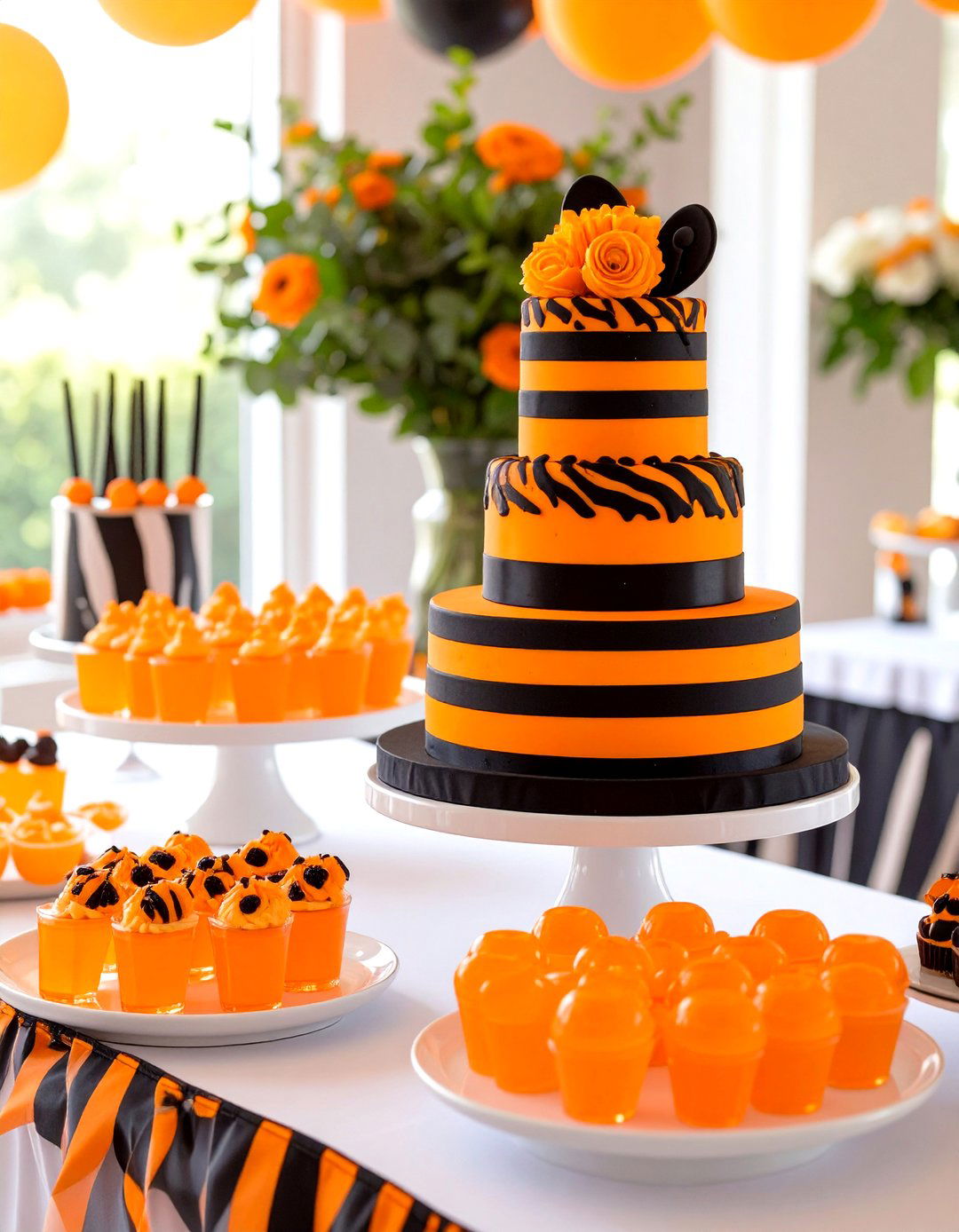 Tiggers Bouncy Fun Treat Table - 30 winnie the pooh baby shower ideas