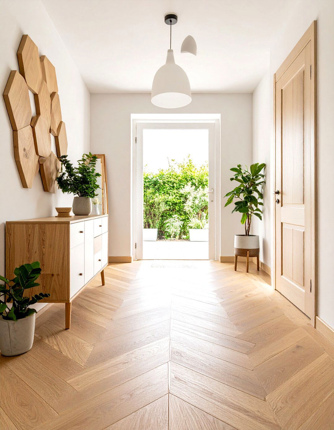 Tile to Hardwood Transition Entryway - 30 entryway tile ideas