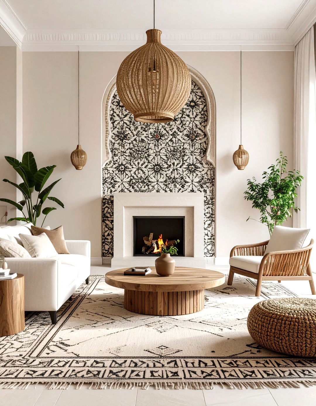 Tiled Living Room Wall - 30 living room wall ideas