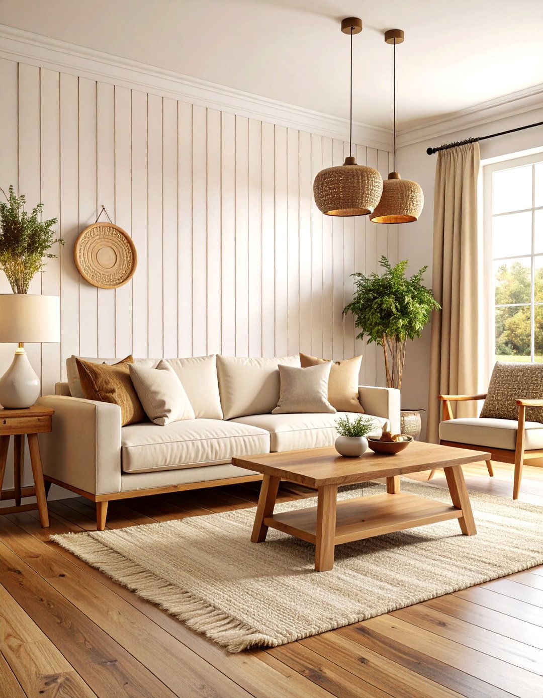 Timeless Board And Batten Living Room Wall - 30 accent wall ideas for living room