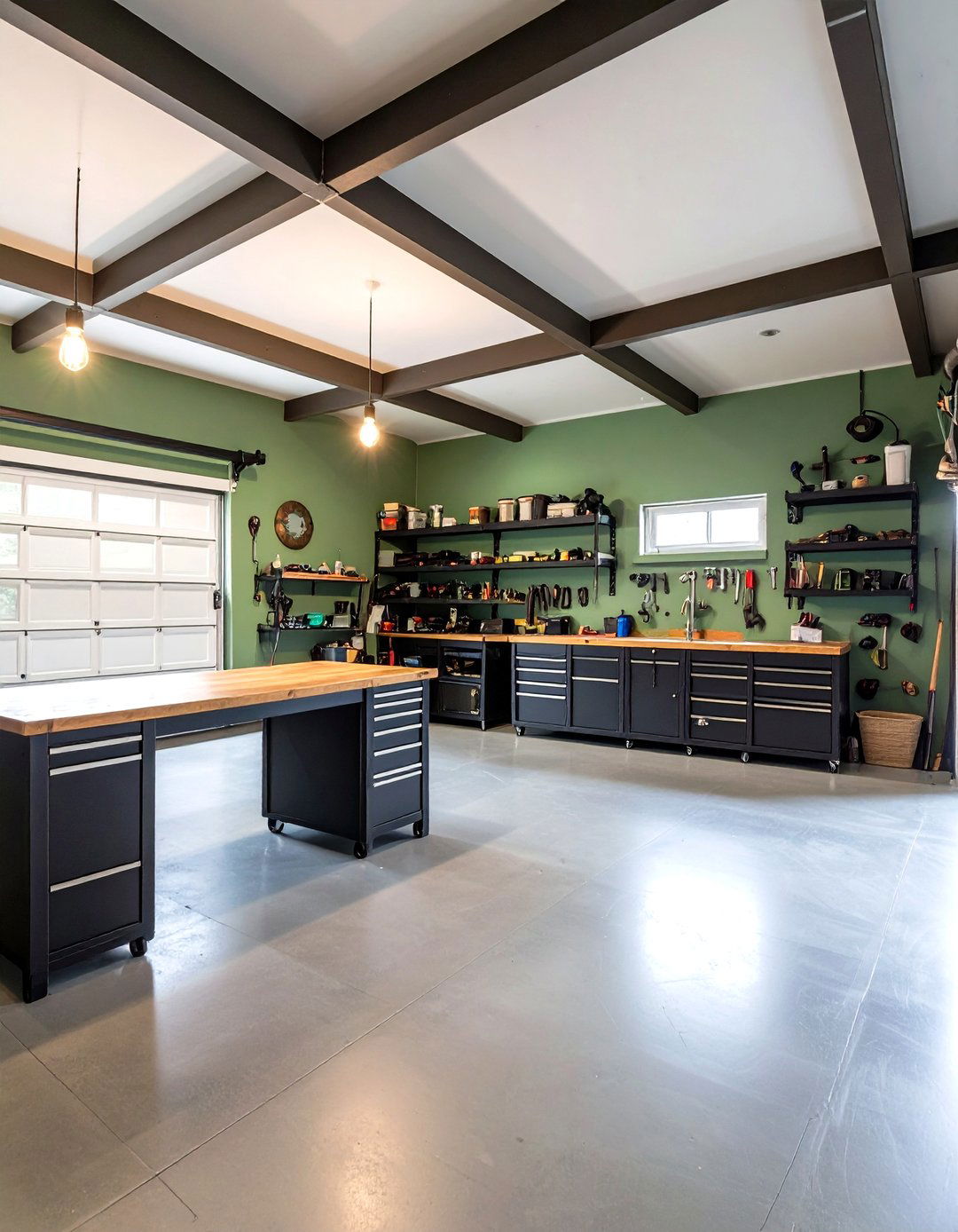 Timeless Khaki Green - 30 garage paint color ideas