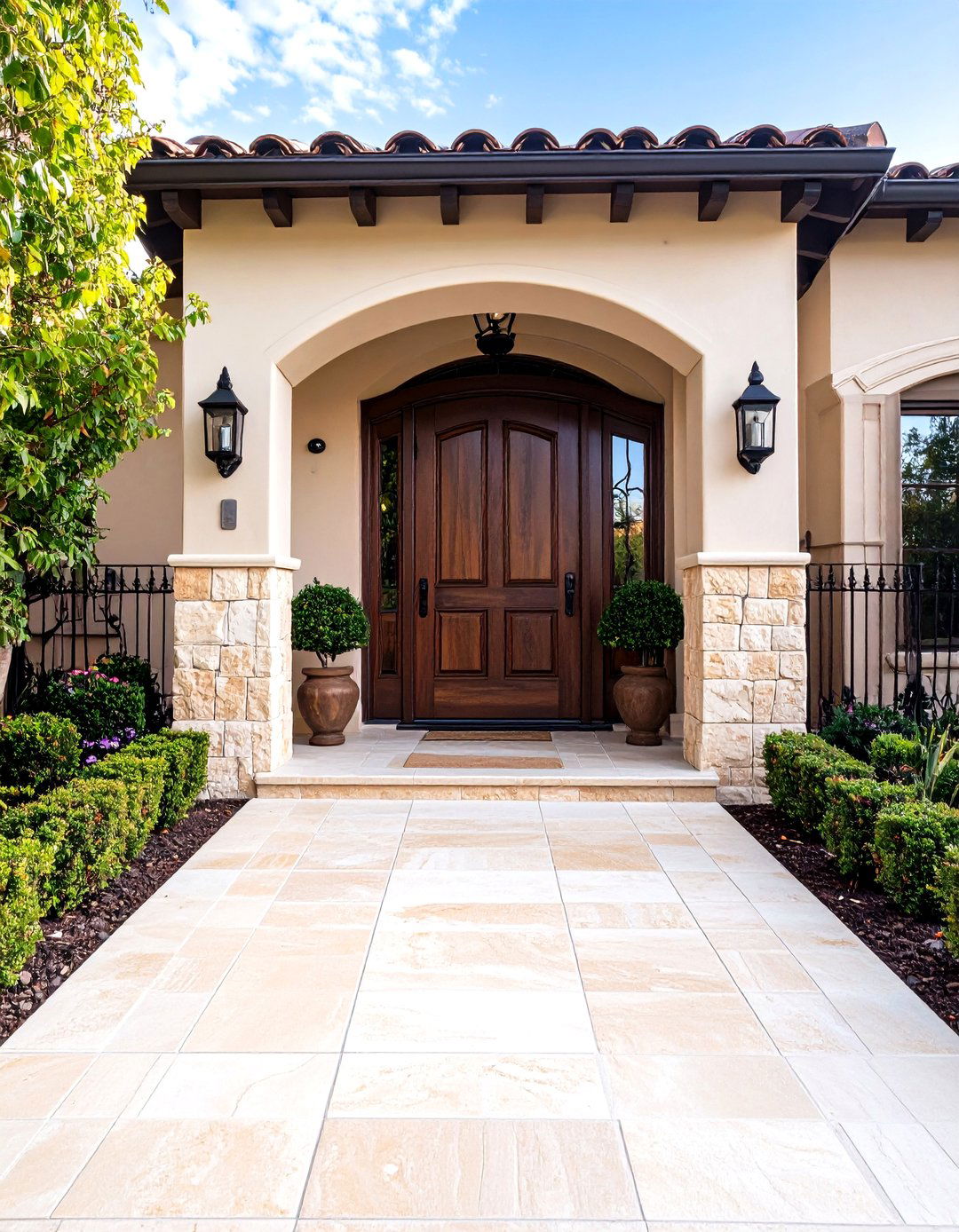 Timeless Travertine Tile Entryway Flooring - 30 entryway flooring ideas