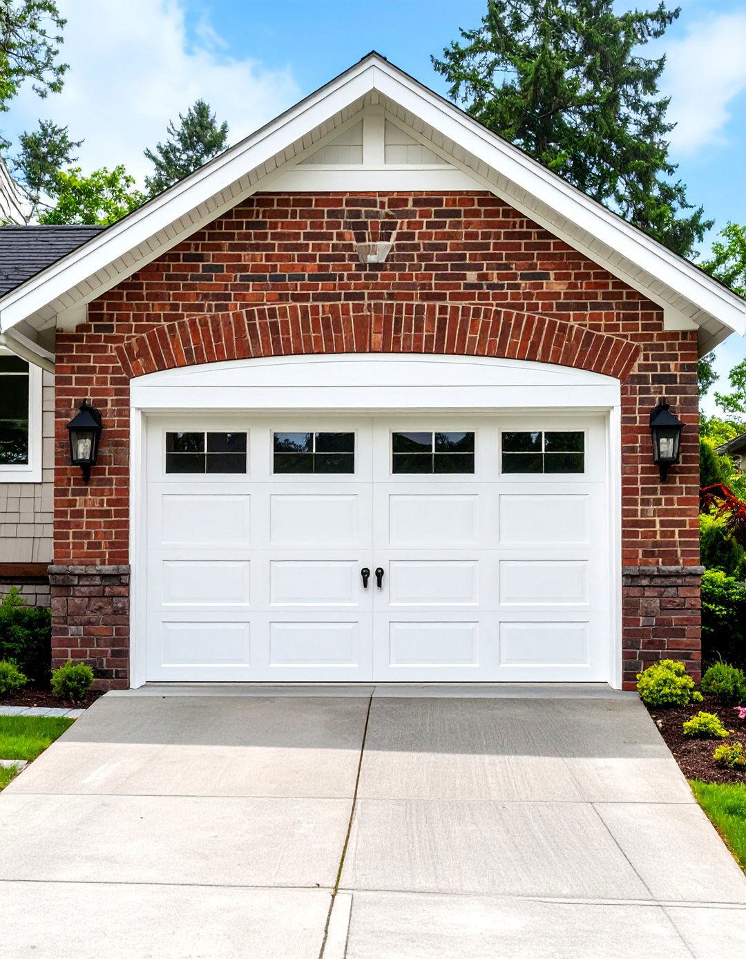 Timeless White Garage Doors - 30 garage door color ideas