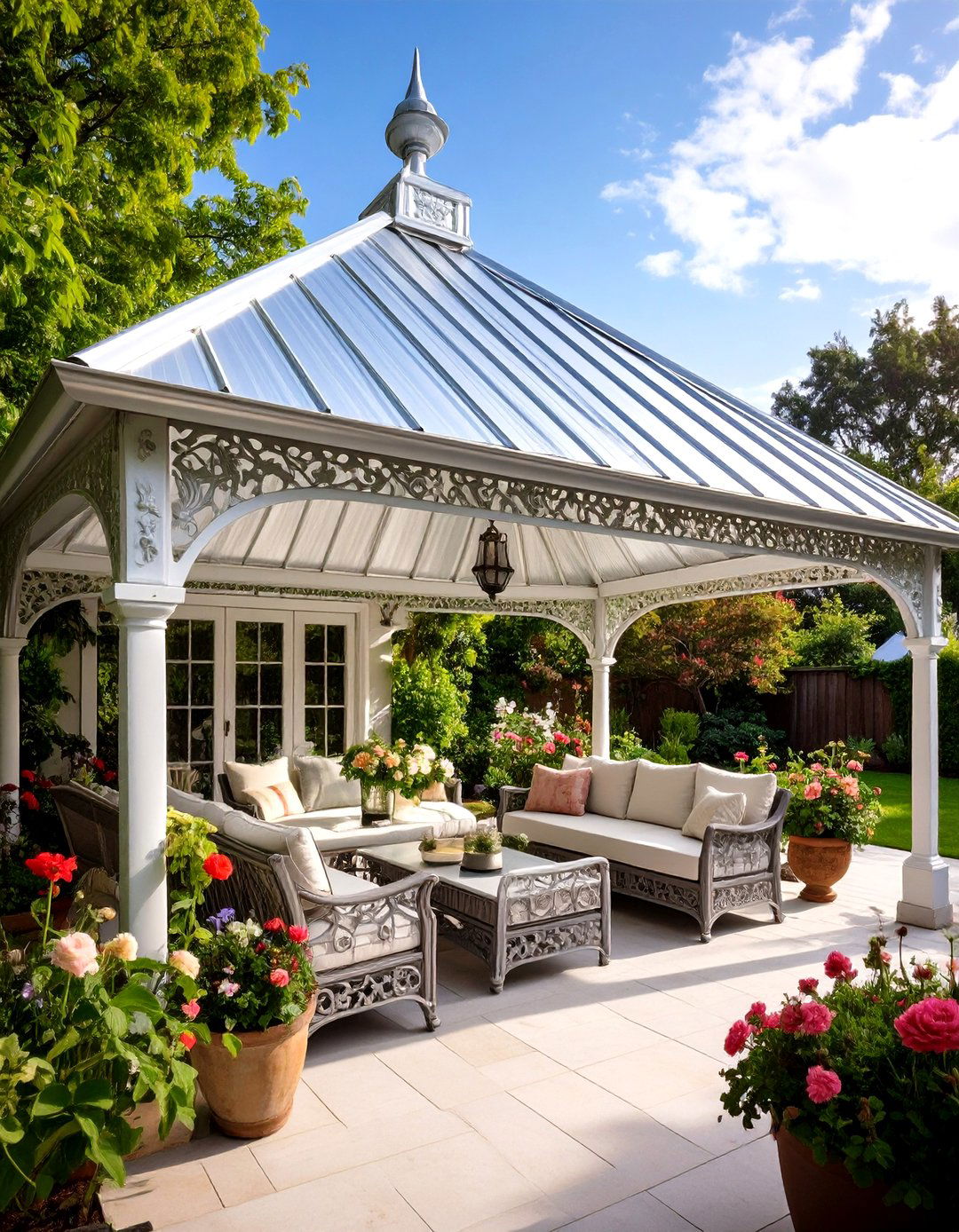Tin Panel Patio Roof - 30 patio roof ideas