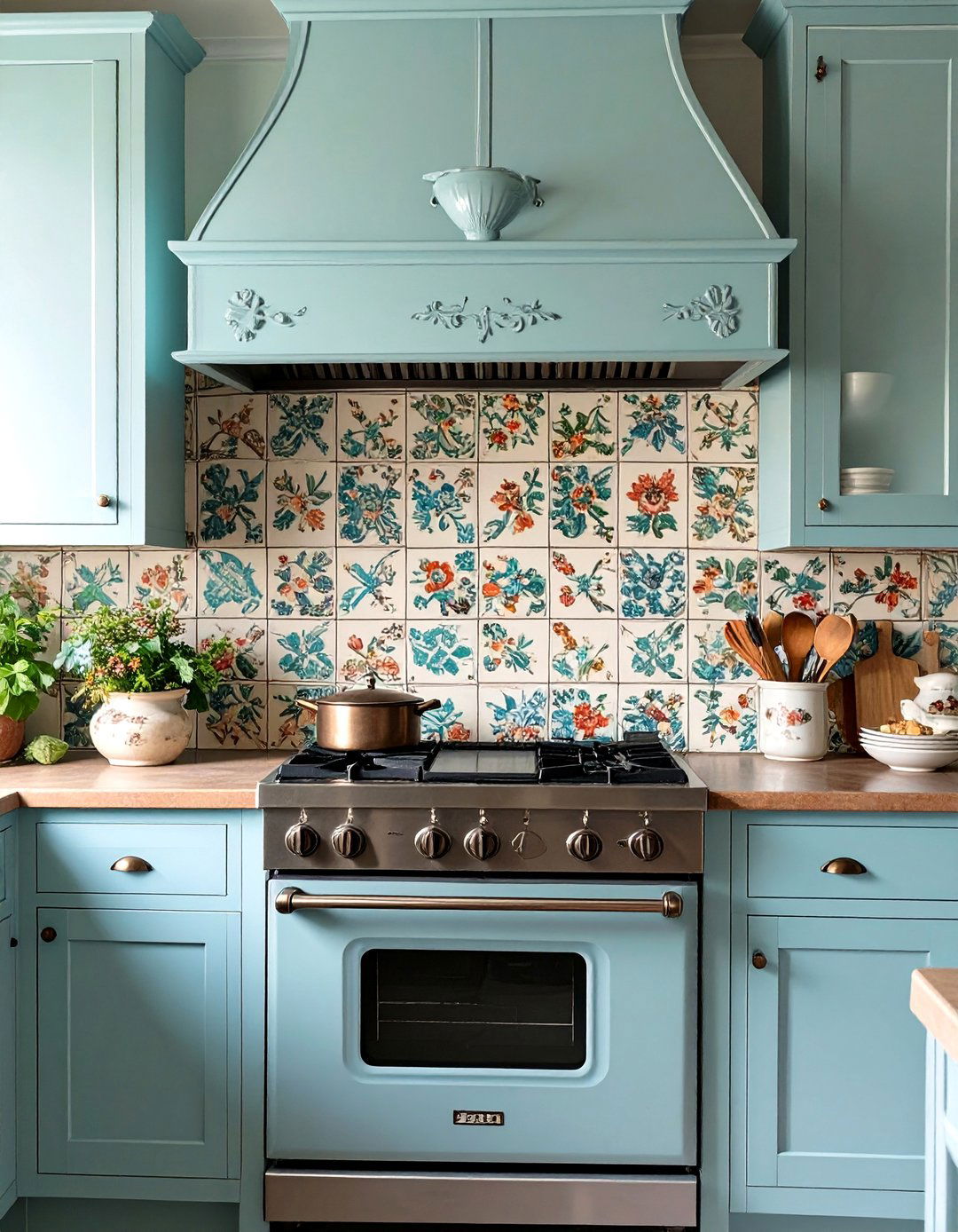 Tin Tile Backsplash - 30 backsplash behind stove ideas