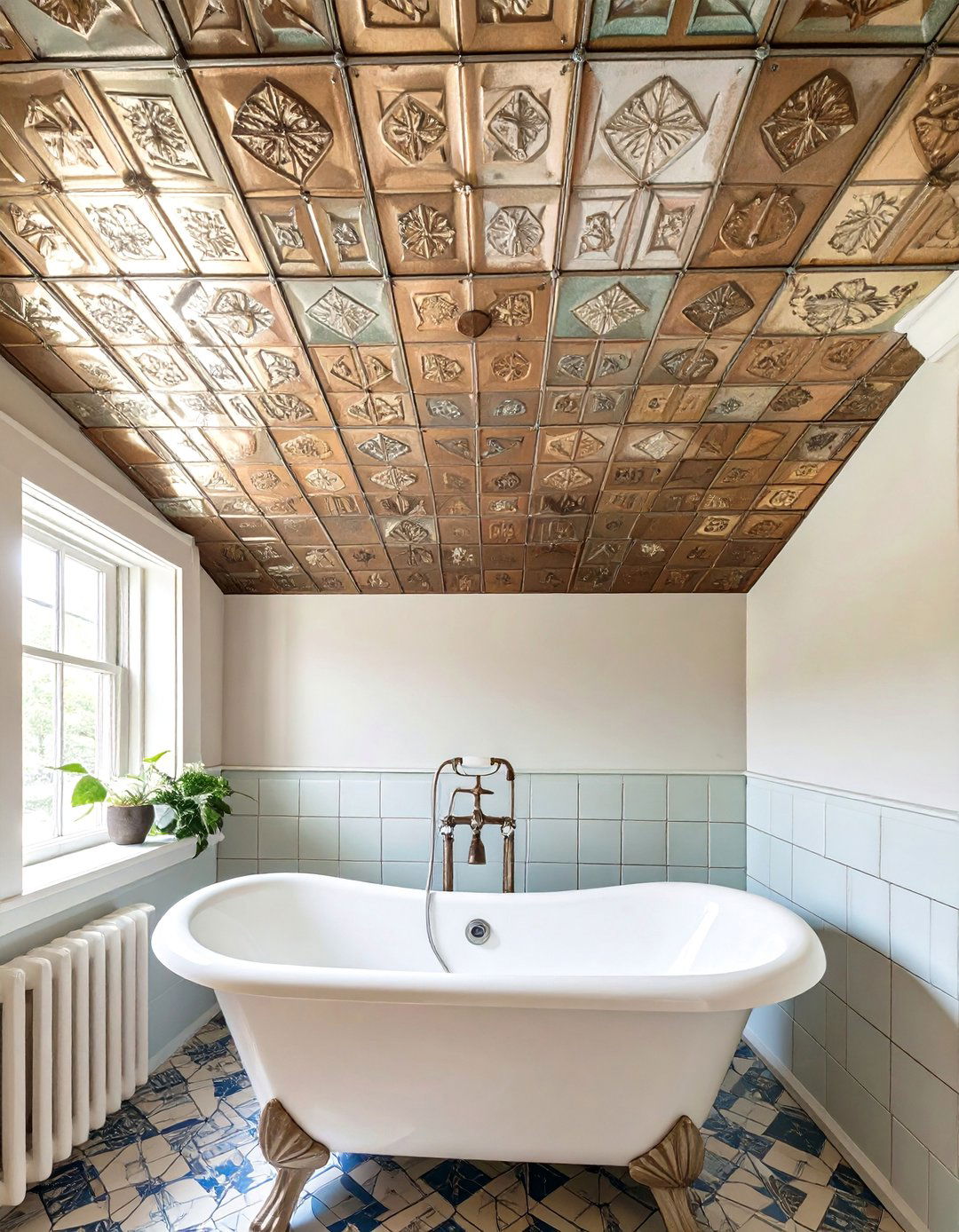 Tin Tile Bathroom Ceiling - 30 bathroom ceiling ideas