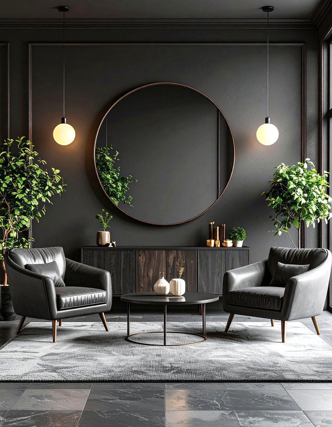 Tinted Mirrors for a Moody Atmosphere - 30 living room mirror ideas