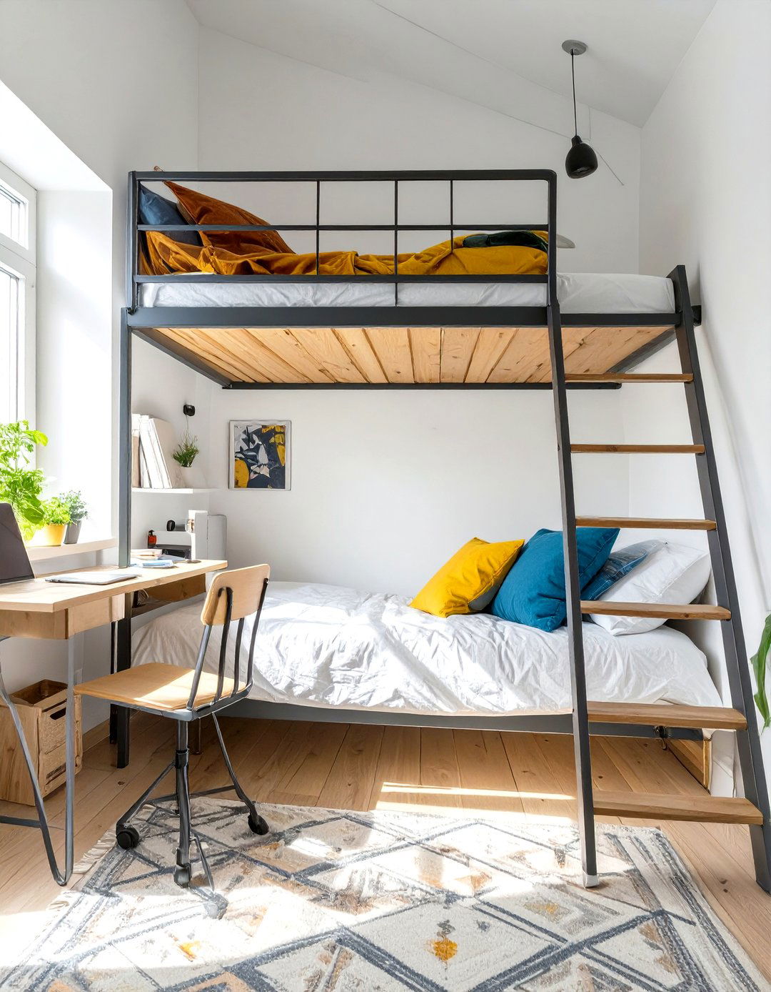 Tiny Bedroom Loft Bed Integration - 30 tiny bedroom ideas
