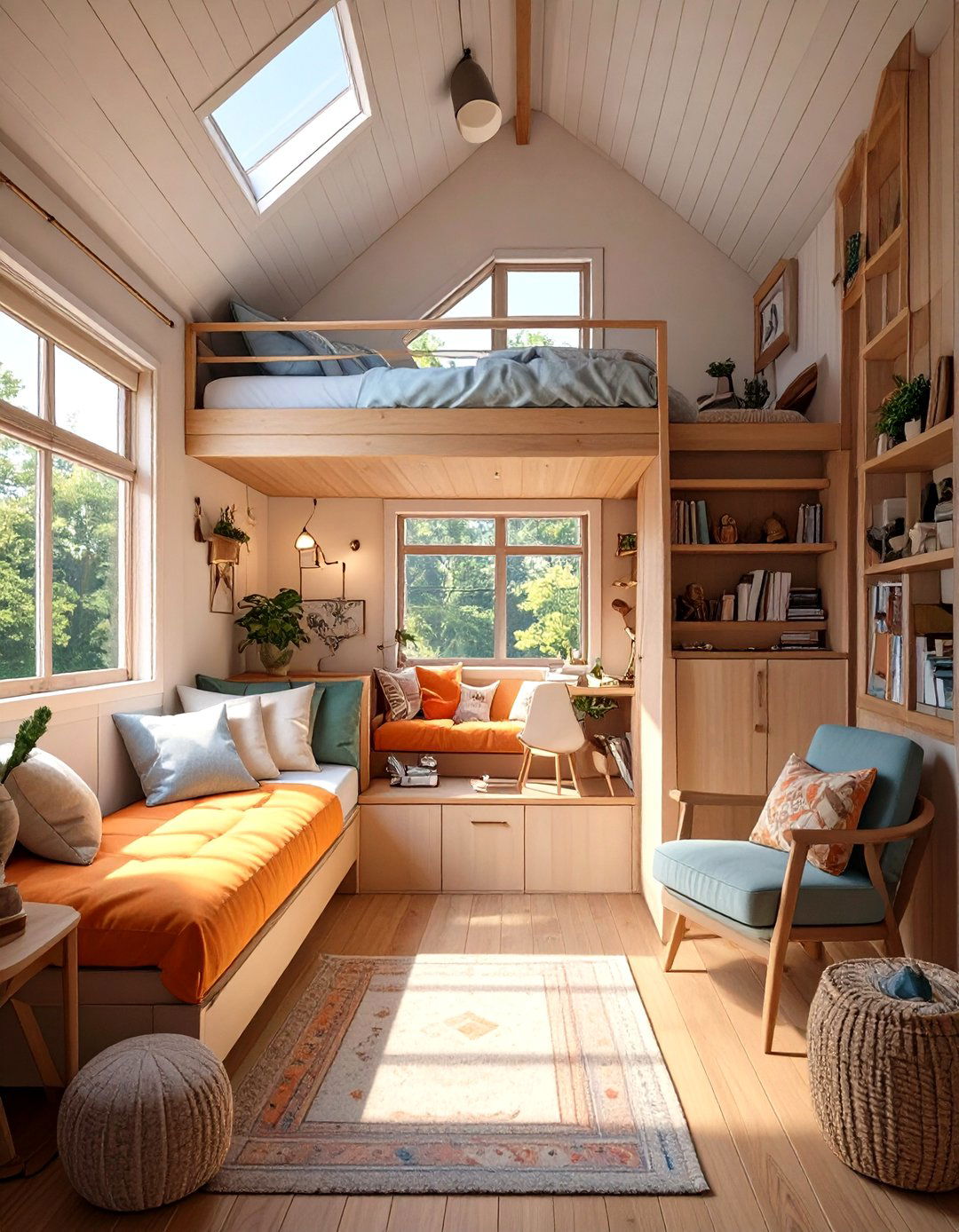 Tiny House Design Plan with Two Lofts - 30 tiny house design plans ideas