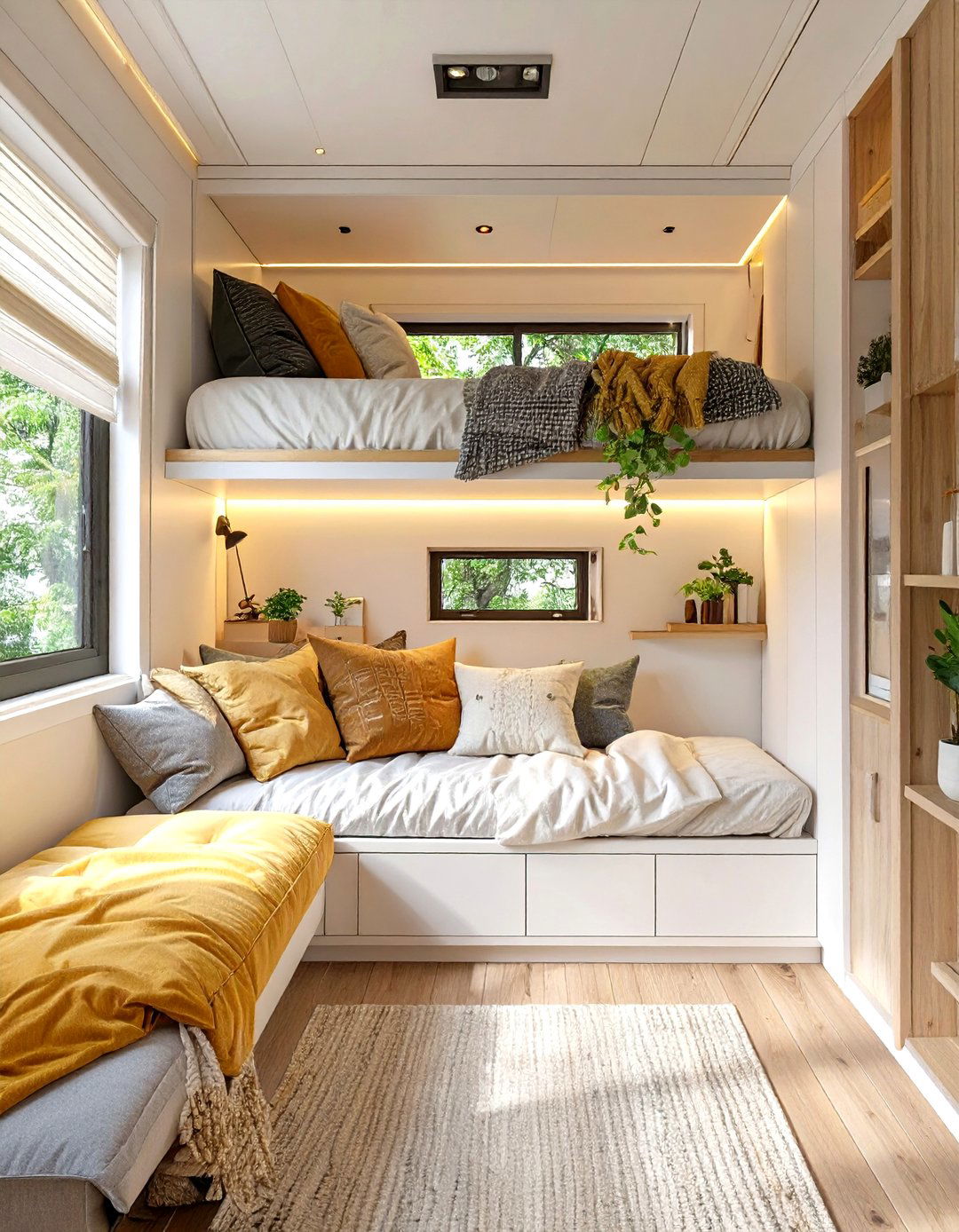 Tiny House Design Plan with a Murphy Bed - 30 tiny house design plans ideas
