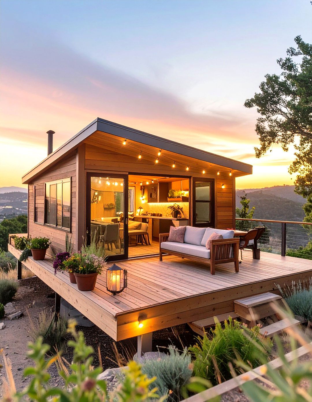Tiny House Design Plan with a Rooftop Deck - 30 tiny house design plans ideas