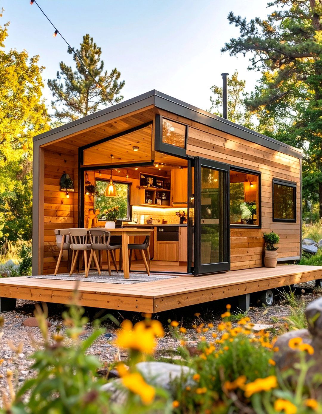 Tiny House Design Plan with a Slide Out Section - 30 tiny house design plans ideas