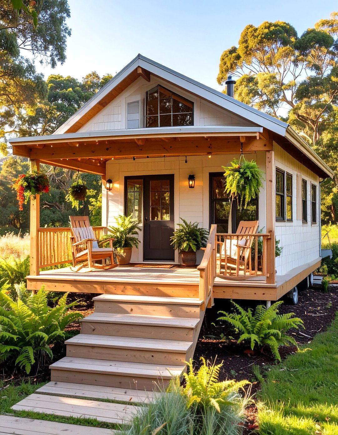 Tiny House Design Plan with a Wraparound Porch - 30 tiny house design plans ideas